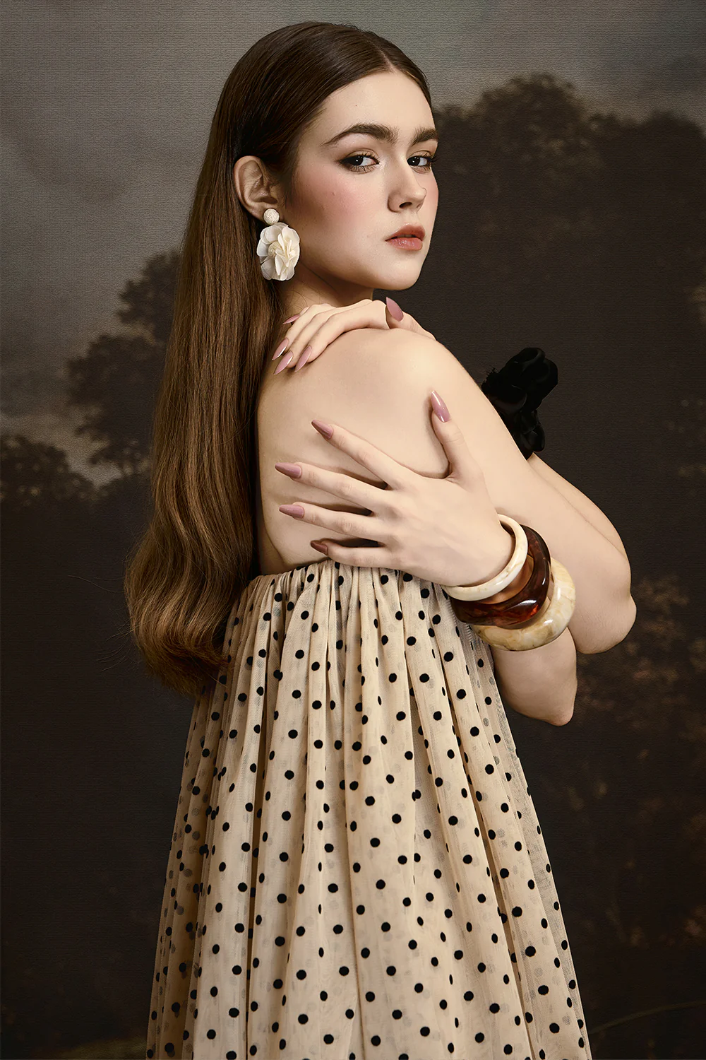 Clio Bubble Draped Mini Dress