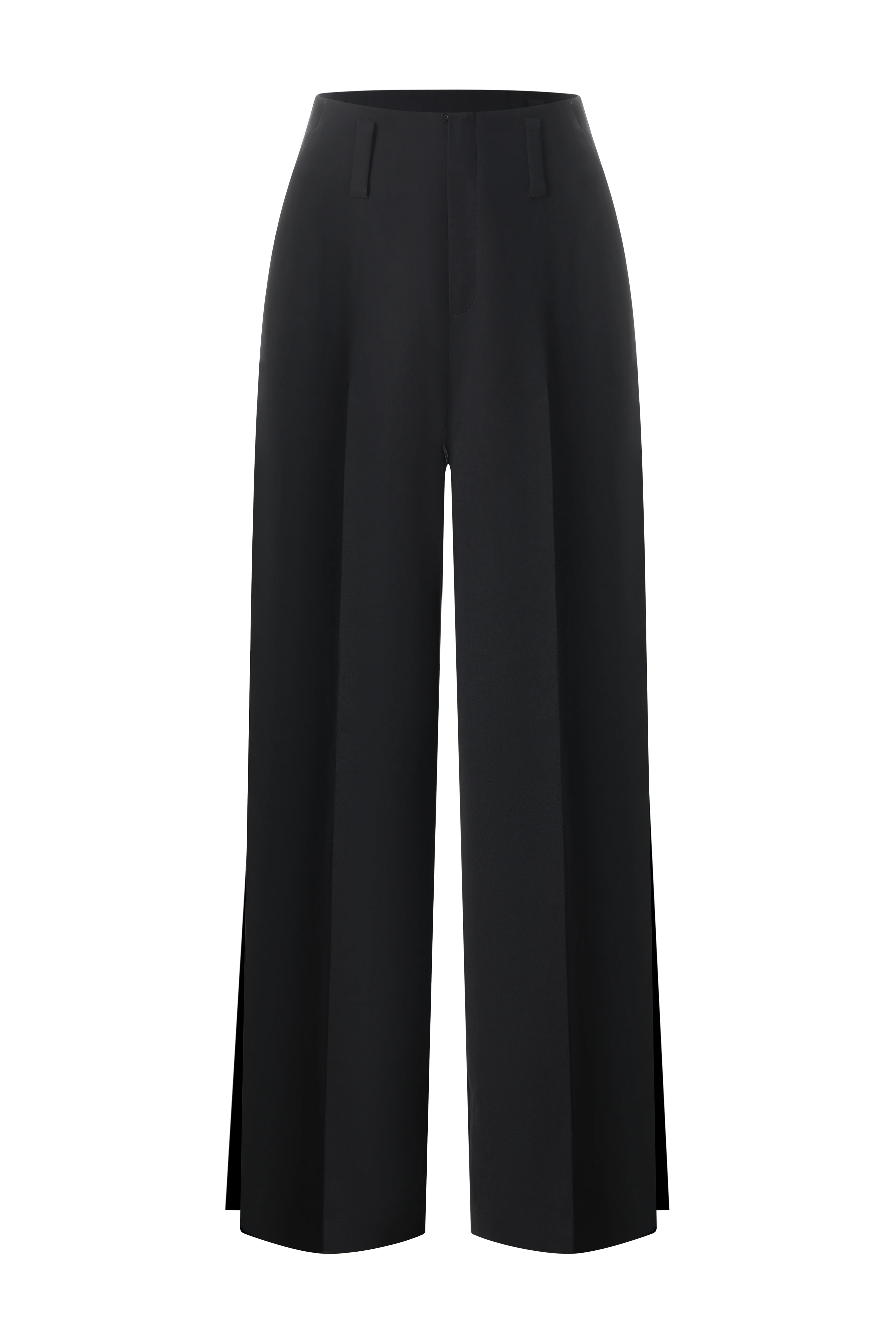 Layne Straight Wide Leg Crepe Maxi Pants