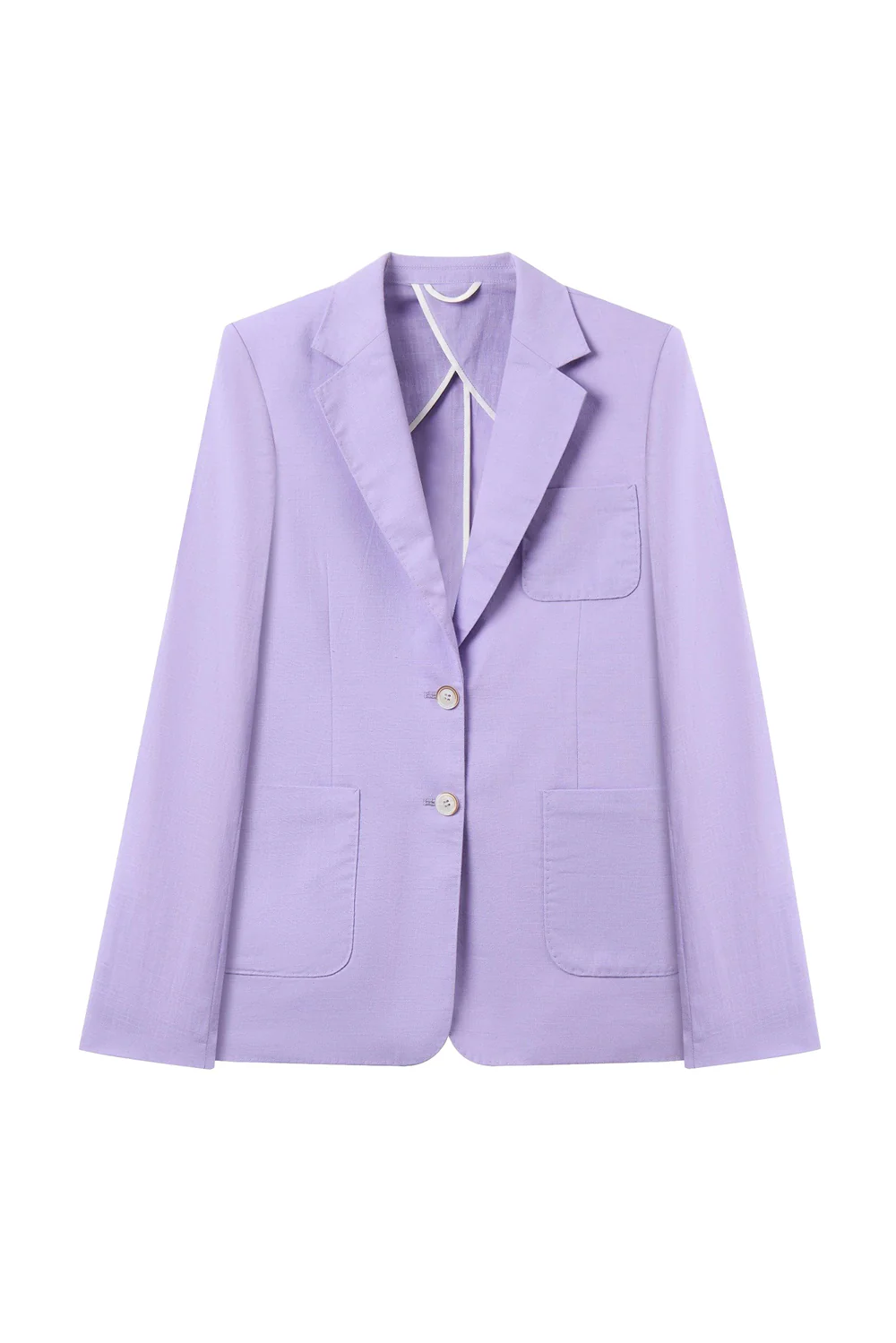 Ély Straight Patch Pocket Linen Blazer