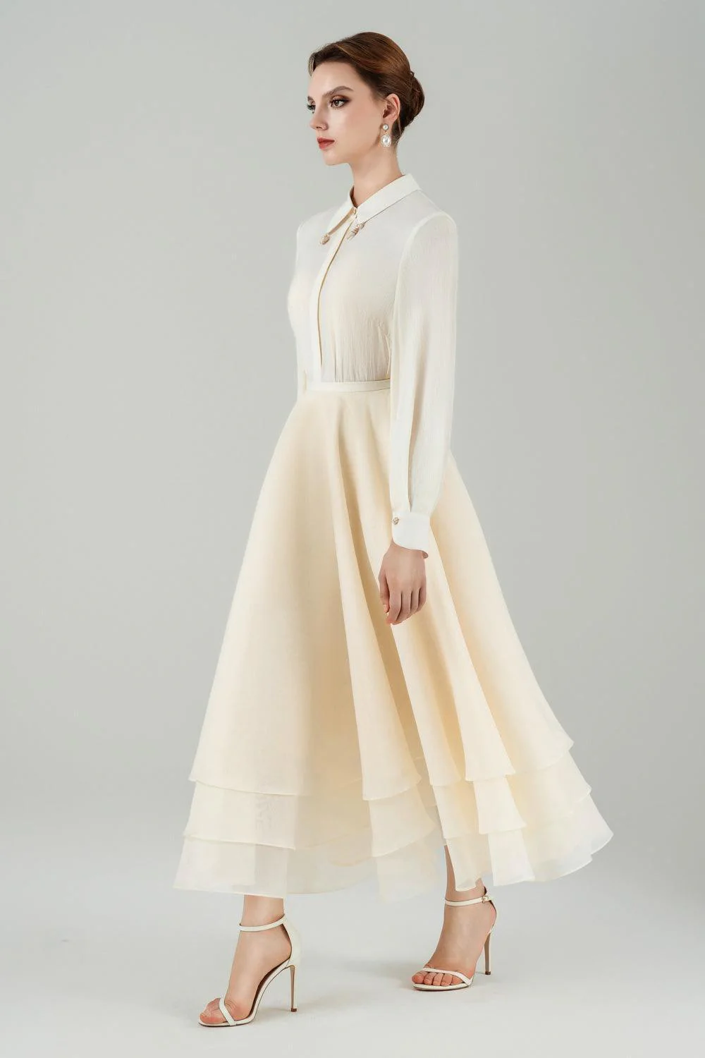 Riva Straight Collared Neck Rayon Shirt