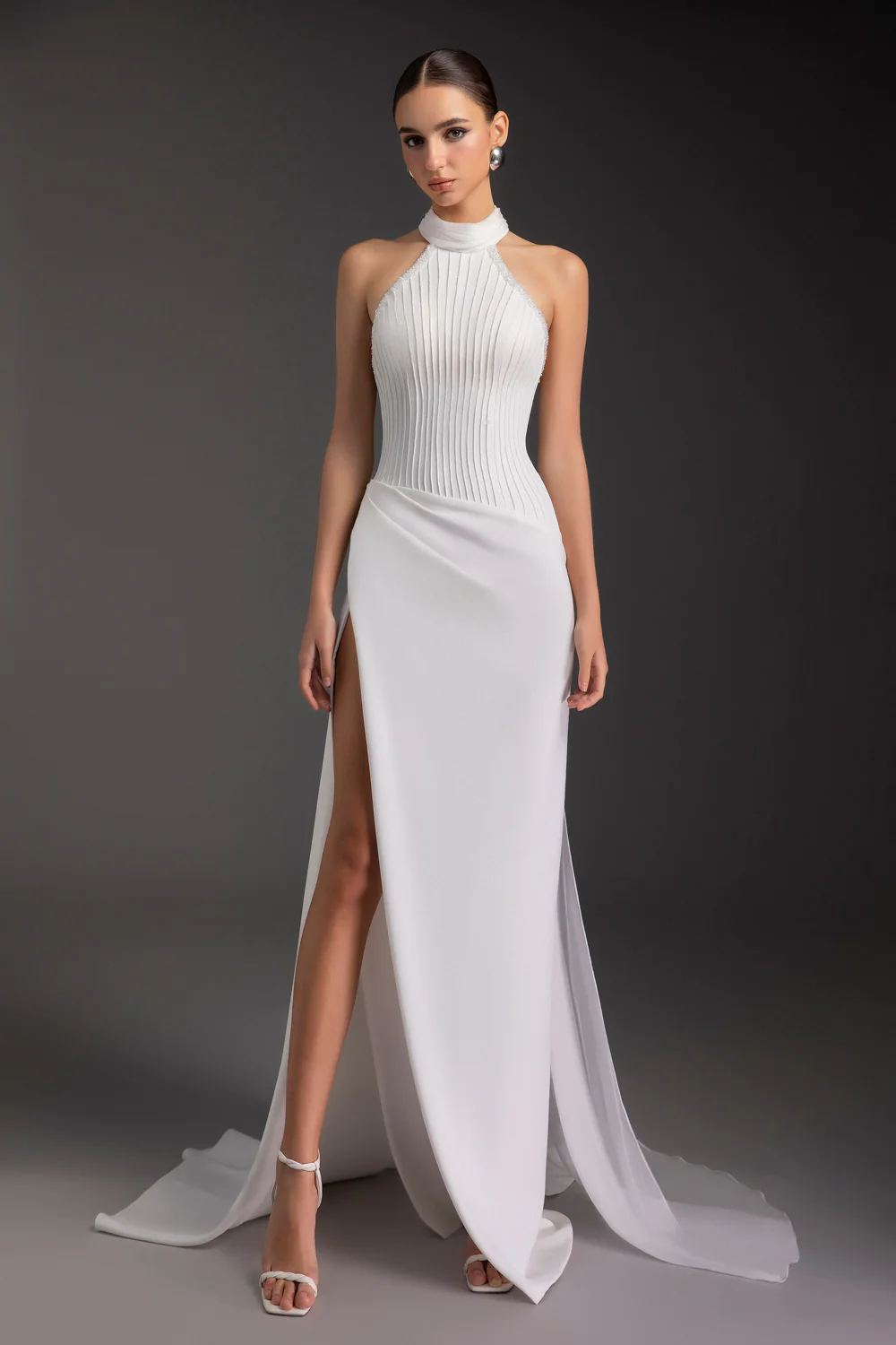 Remington Halter Neck Rhinestone Maxi Dress