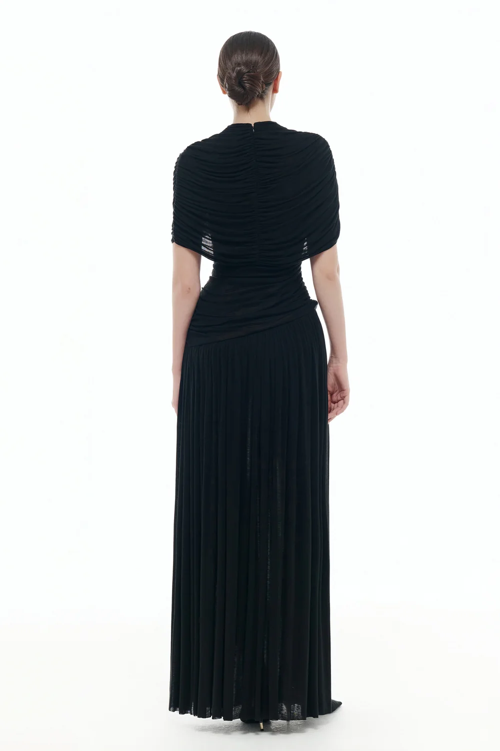 Aurélie Cape Draped Maxi Dress