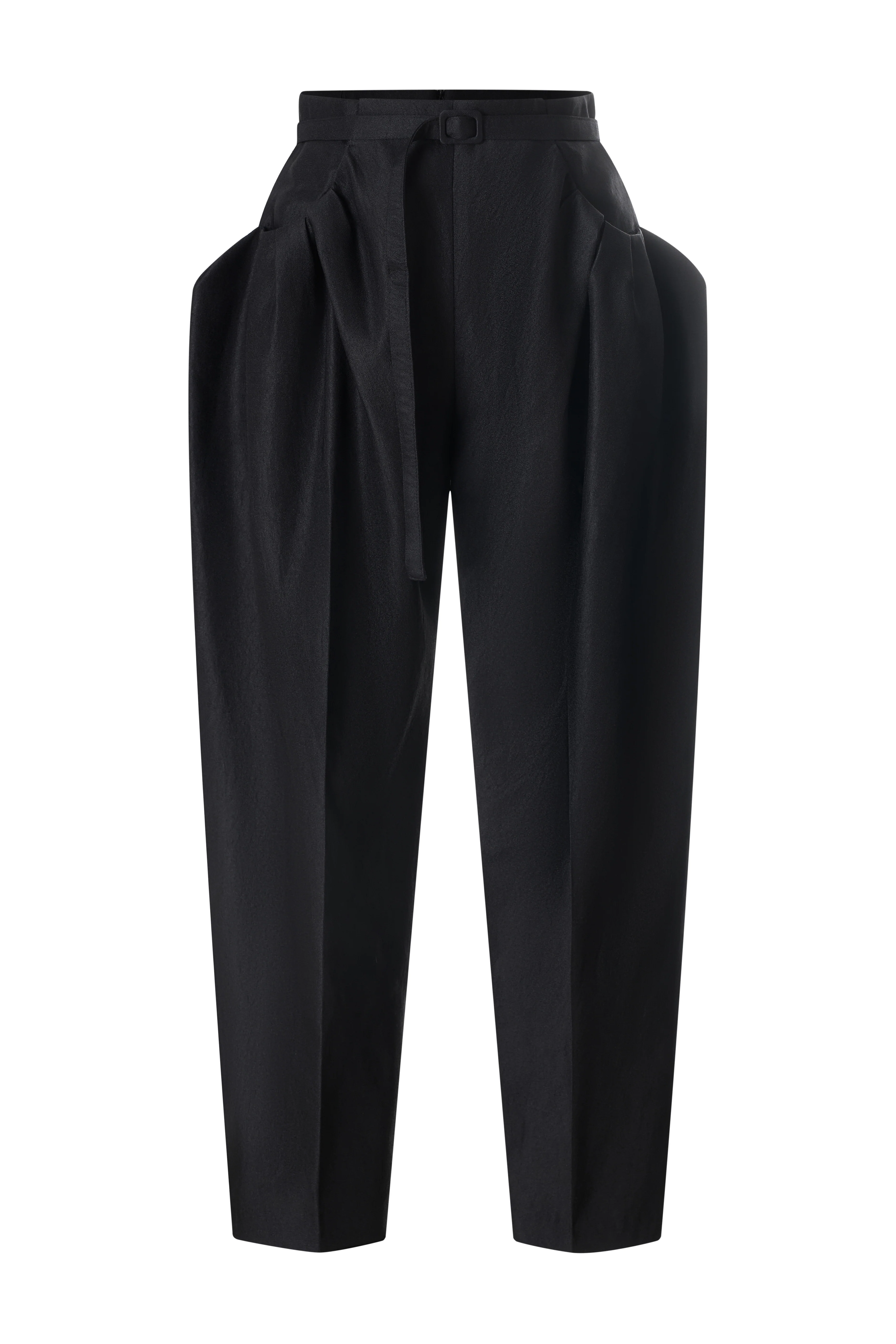 Melissa Straight Tapered Taffeta Ankle Length Pants