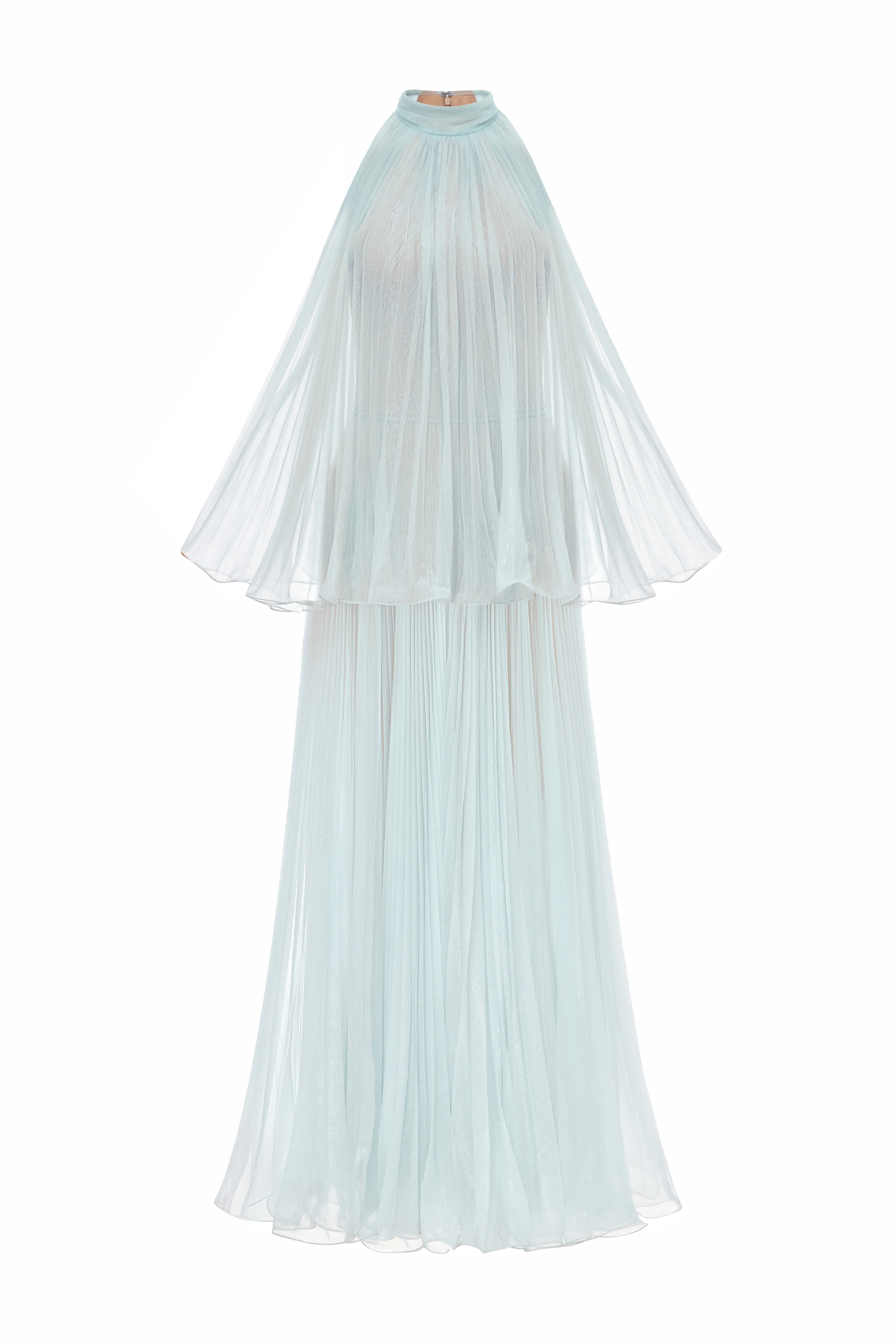 Margaux Halter Polyester Maxi Dress