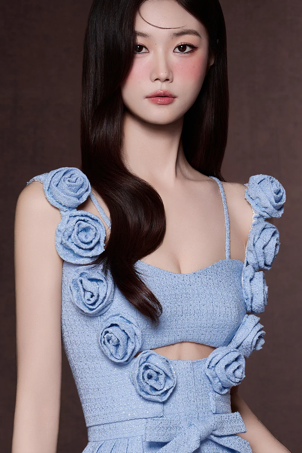 Ville Scoop Neck Ribbon Mini Dress