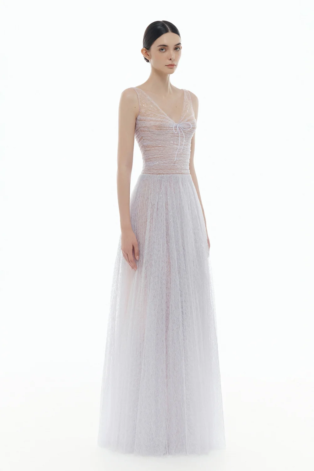 Selene V-Neck Sequin Maxi Dress