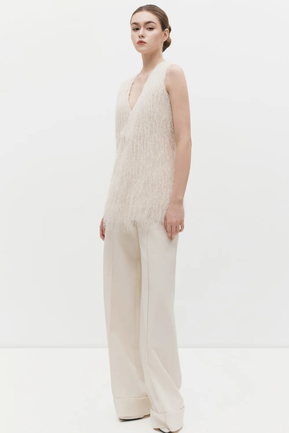 Vivian V-Neck Fringe Top