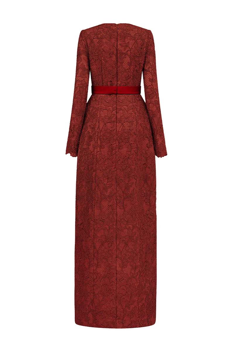 Charlie A-line Lace Maxi Dress