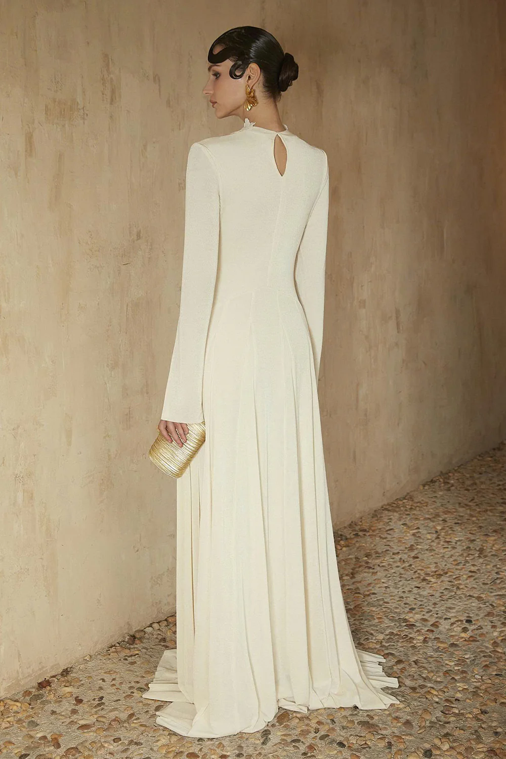 Imogen Split Sleeve Applique Maxi Dress