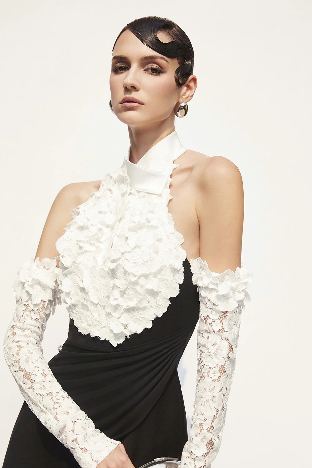 Hamilton Halter Neck Pleated Maxi Dress