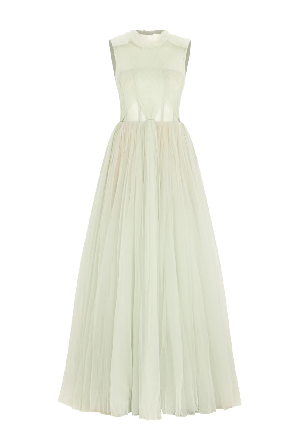 Delysia High Neck Gathering Maxi Dress