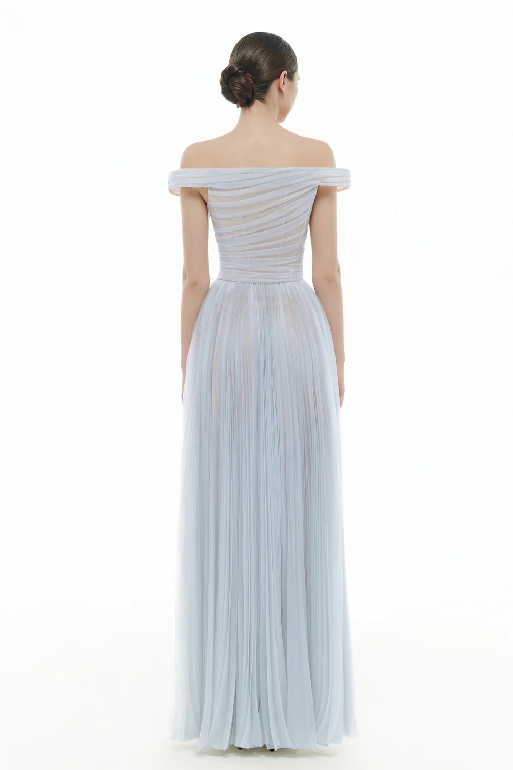 Aurora Off-Shoulder Draped Maxi Dress