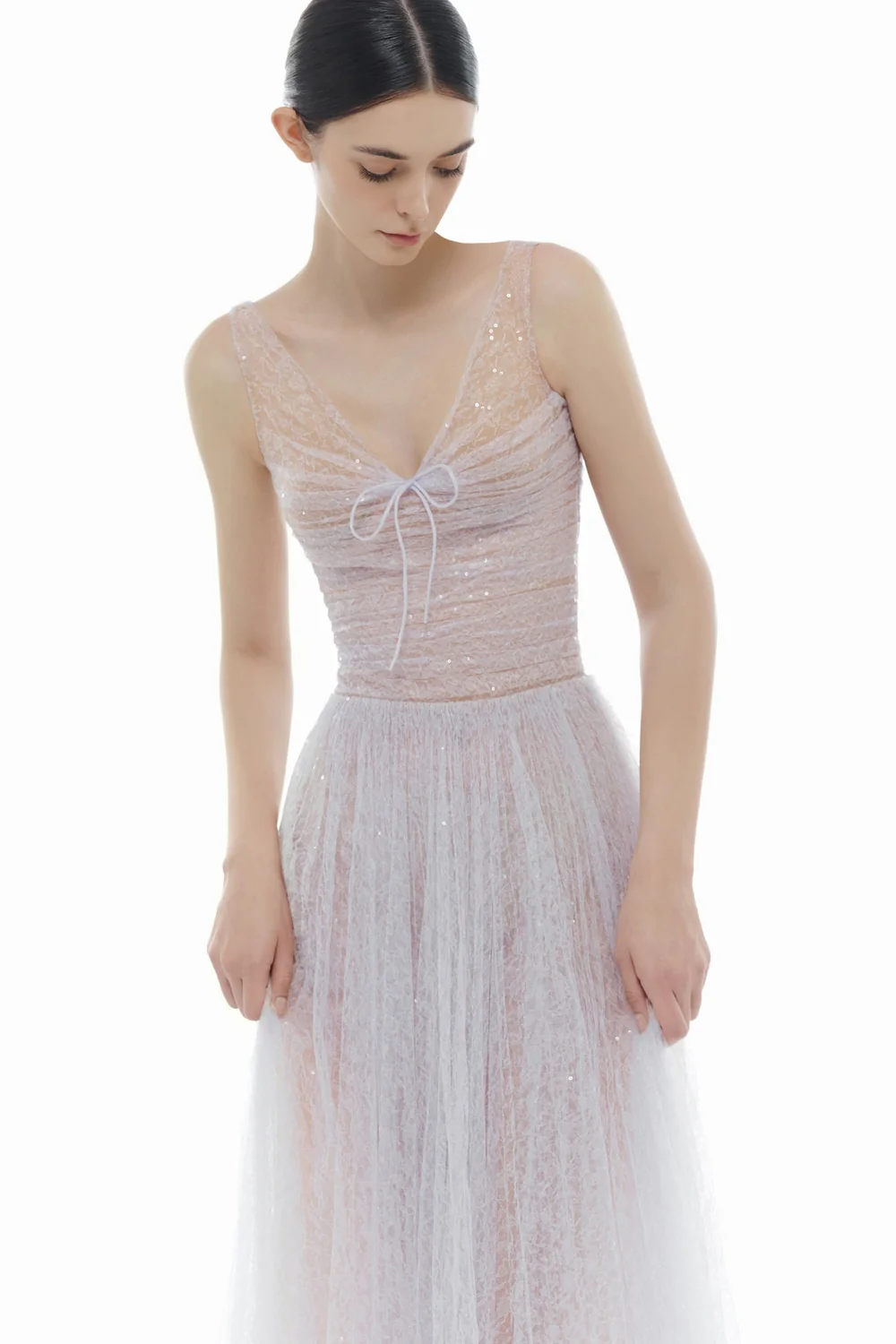 Selene V-Neck Sequin Maxi Dress