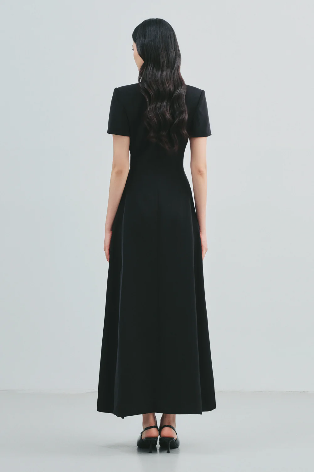 Sophronia V-Neck Button Maxi Dress