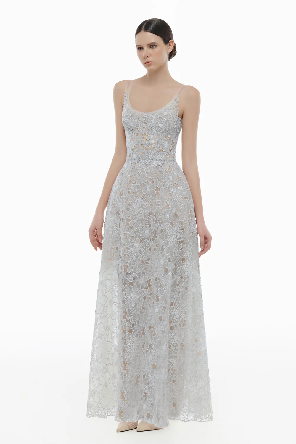 Seraphine Scoop Applique Maxi Dress