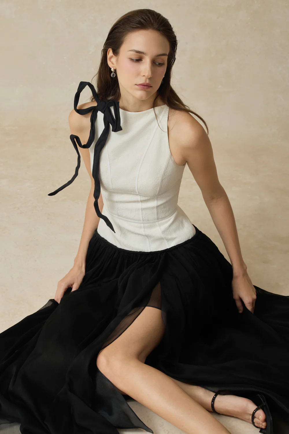 Lunaria A-line Gathering Midi Dress