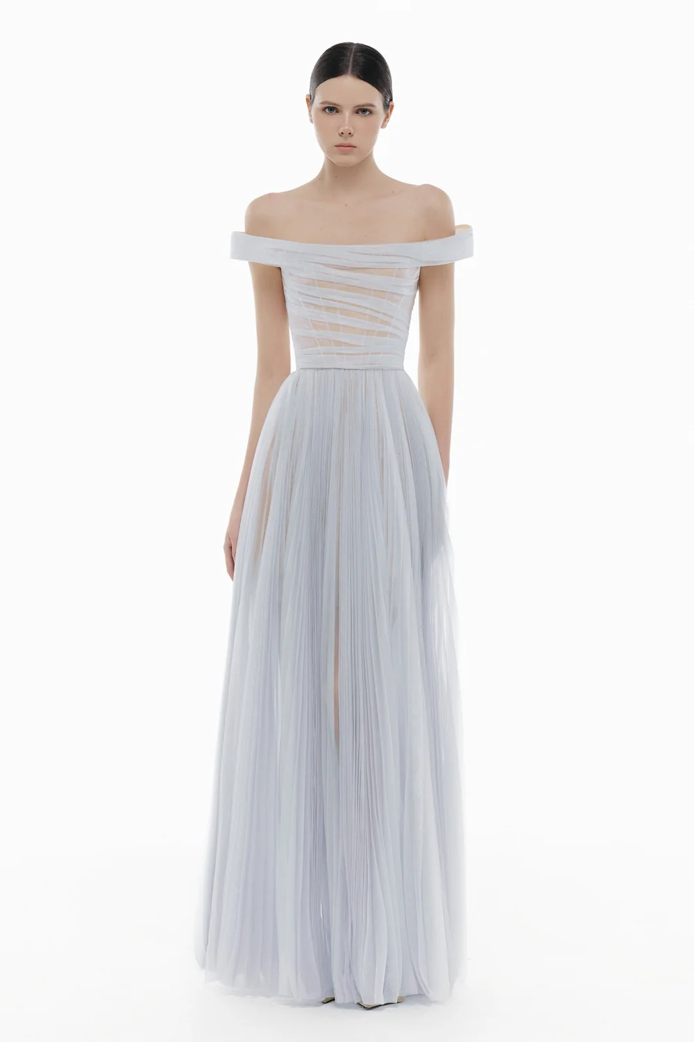 Aurora Off-Shoulder Draped Maxi Dress
