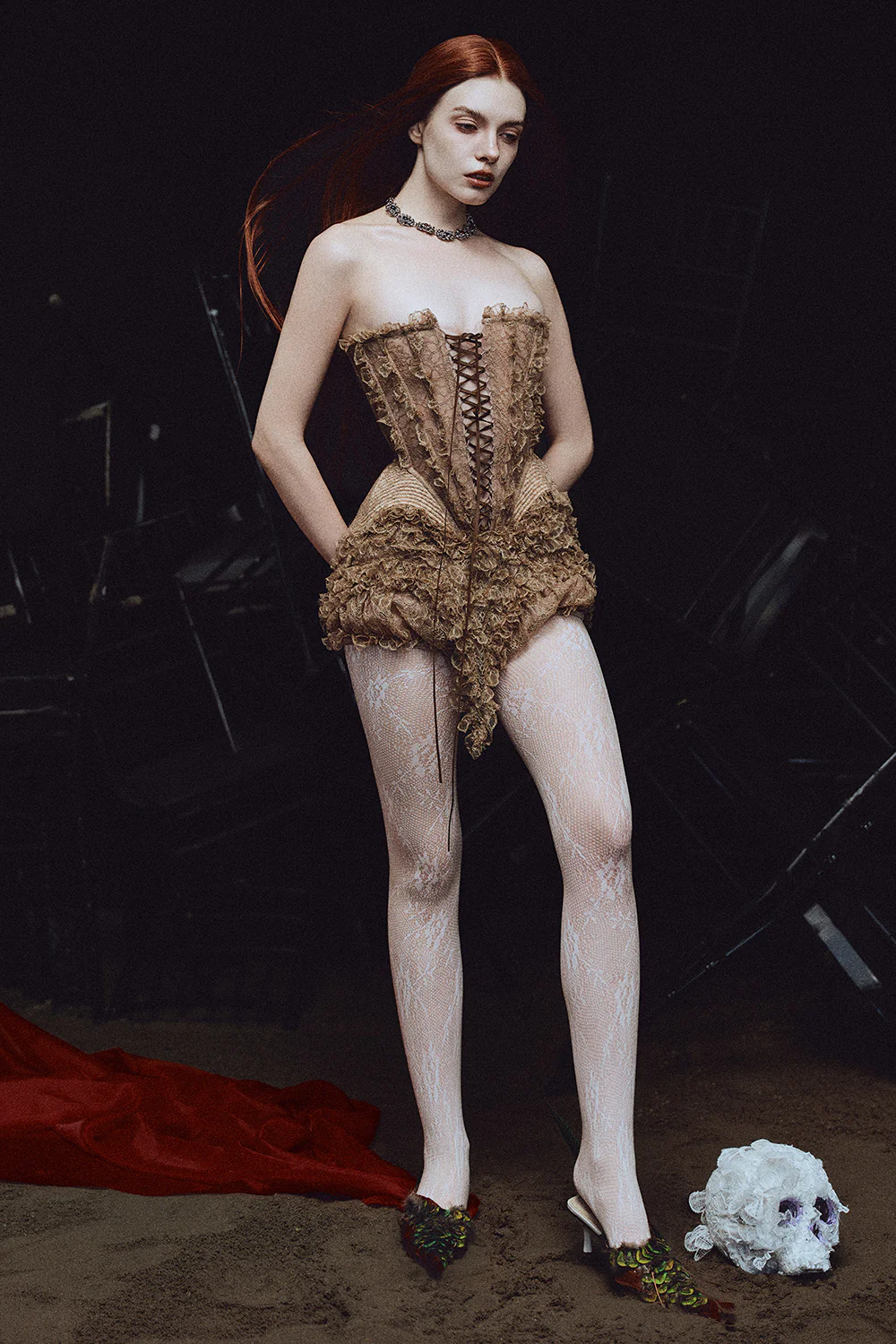 Nightingale Peplum Ruffle Set