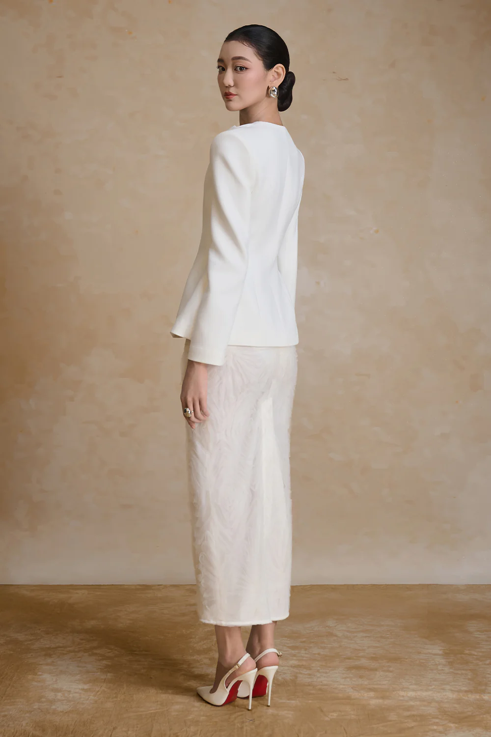 Tulip Straight Tulle Skirt