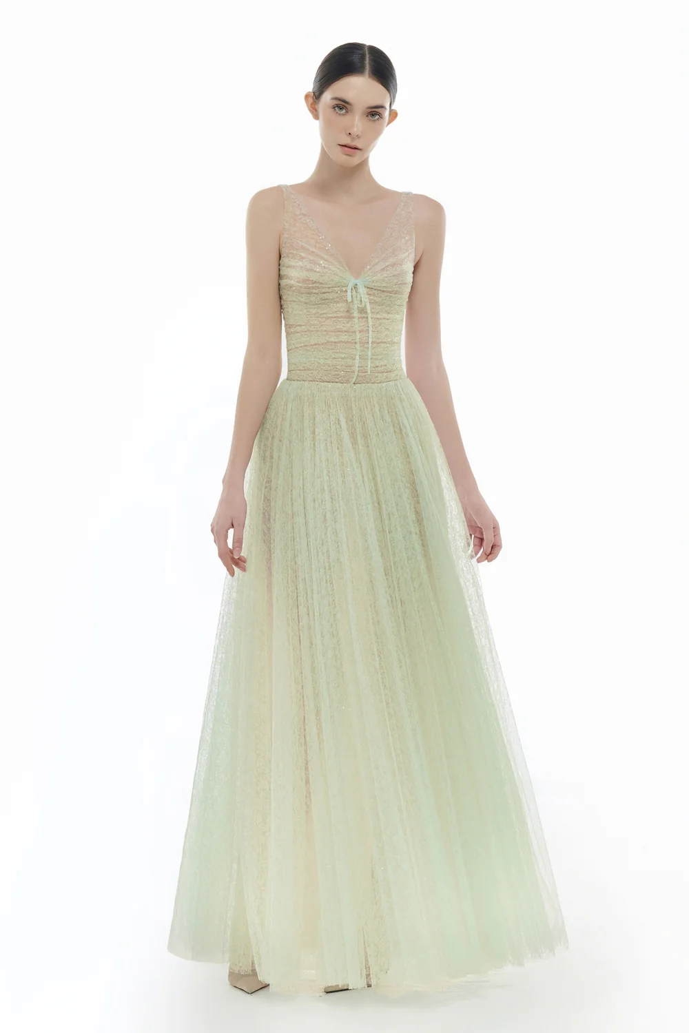 Selene V-Neck Sequin Maxi Dress