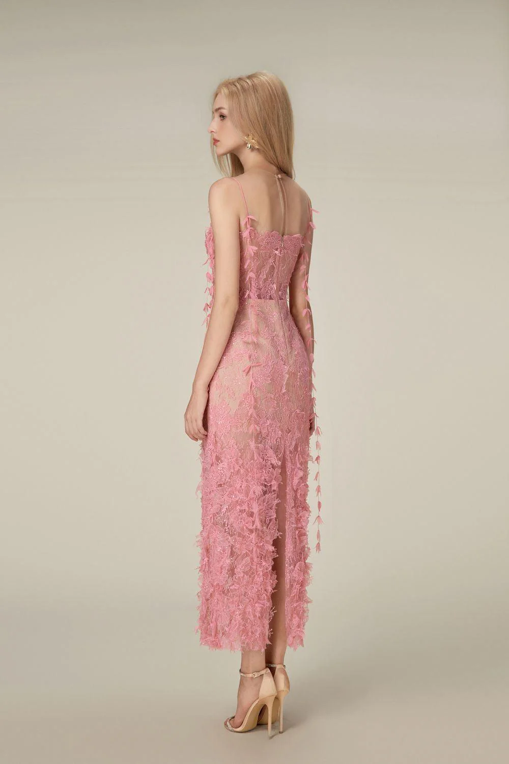 Bead Lace Pencil Dress