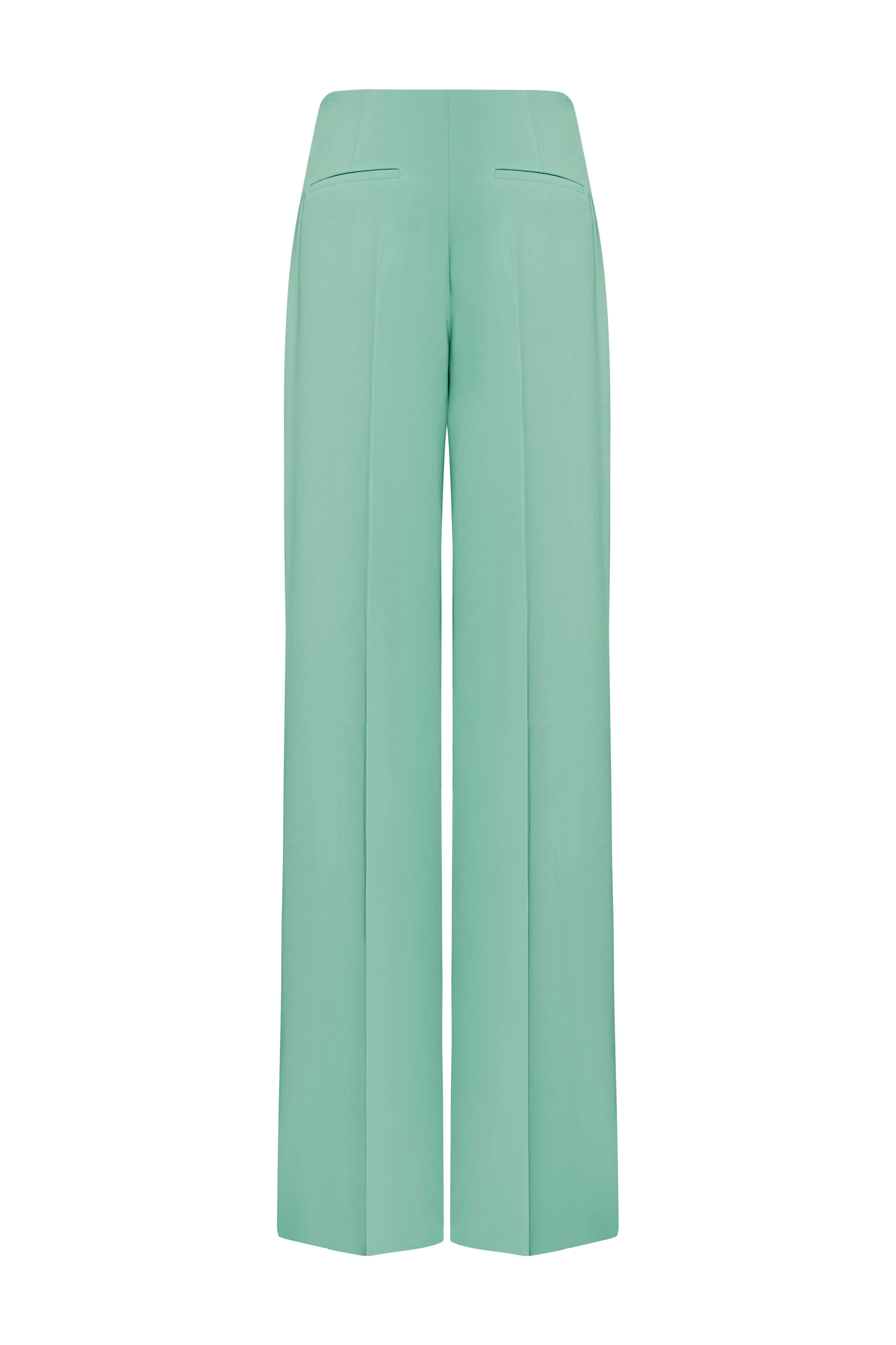 Saint-Paul Straight Wide Leg Silk Maxi Pants