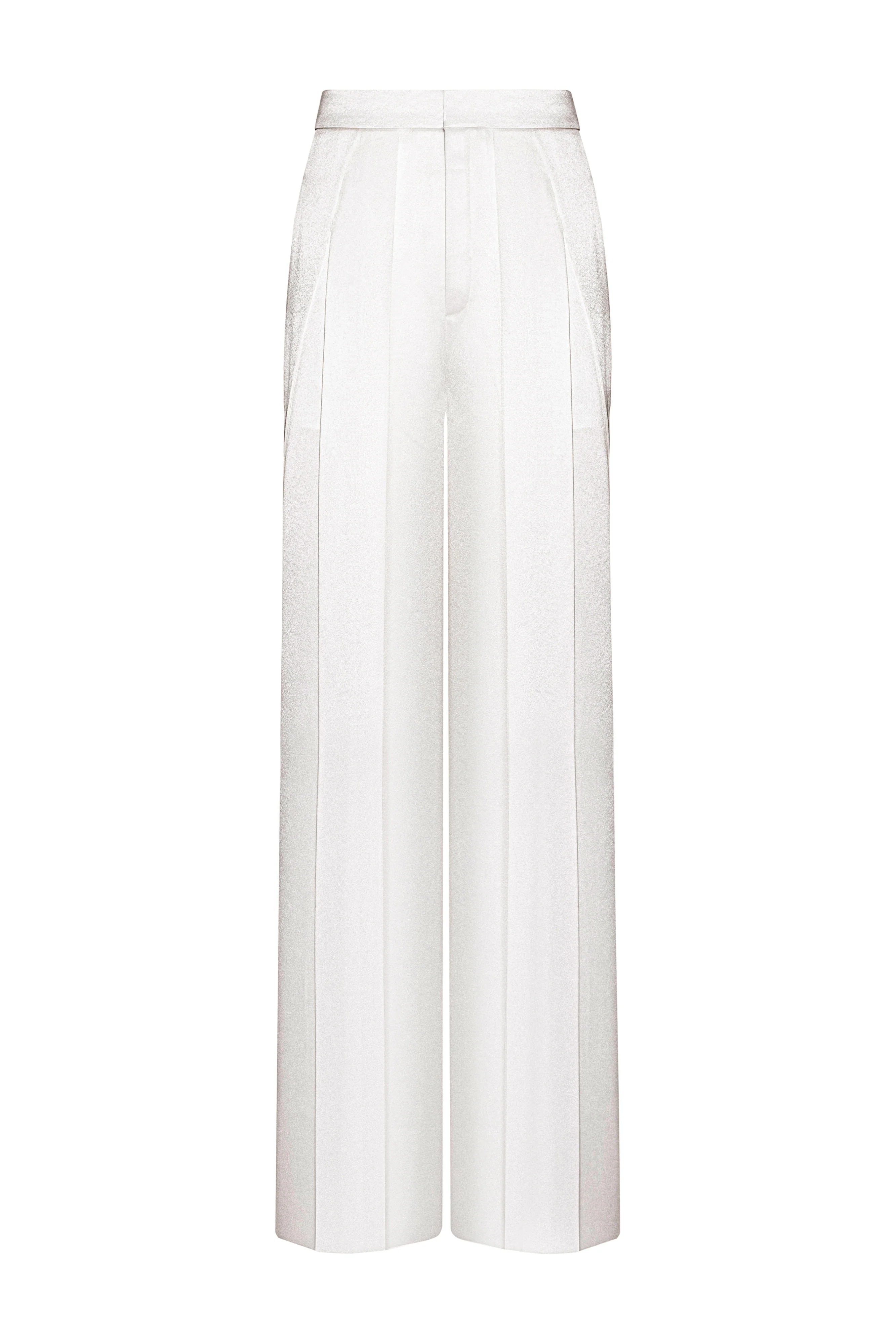 Caen Straight Wide Leg Satin Maxi Pants