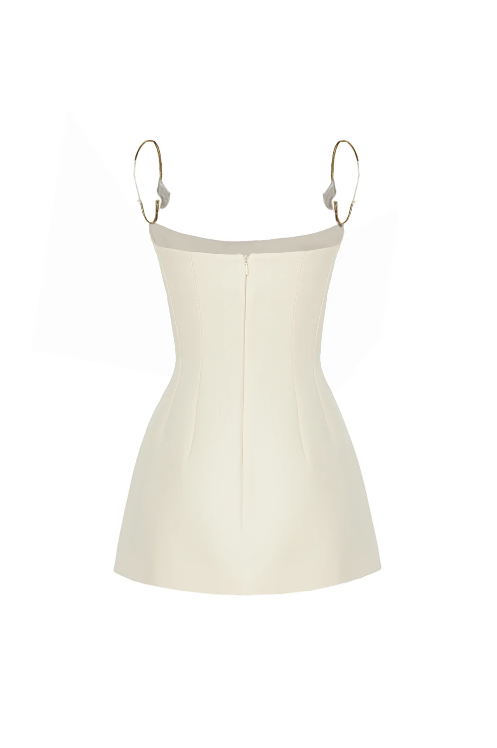 Veloria Peplum Spaghetti Strap Crepe Top