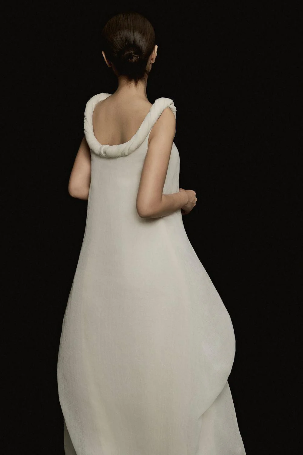 Uyen Thy Cocoon Sleeveless Floss Maxi Dress