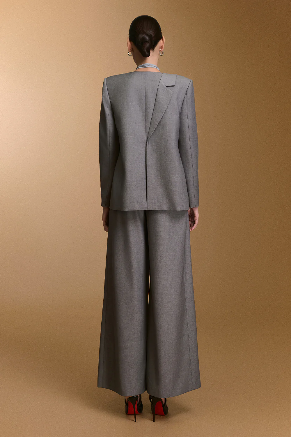 Crimson Straight Bamboo Blazer