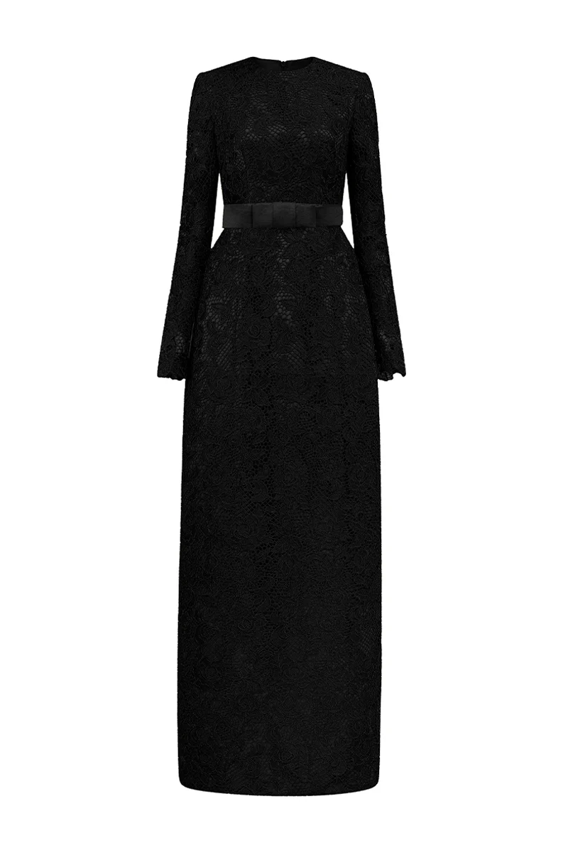 Charlie A-line Lace Maxi Dress