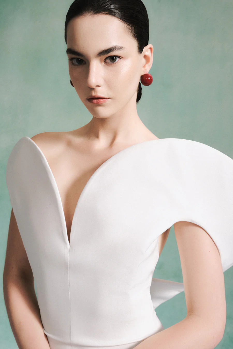 Adelynn Sheath V-Neck Twill Maxi Dress