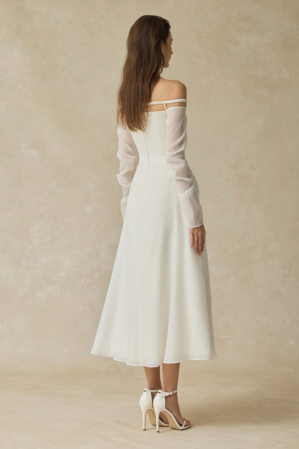 Velora A-line Voile Midi Dress