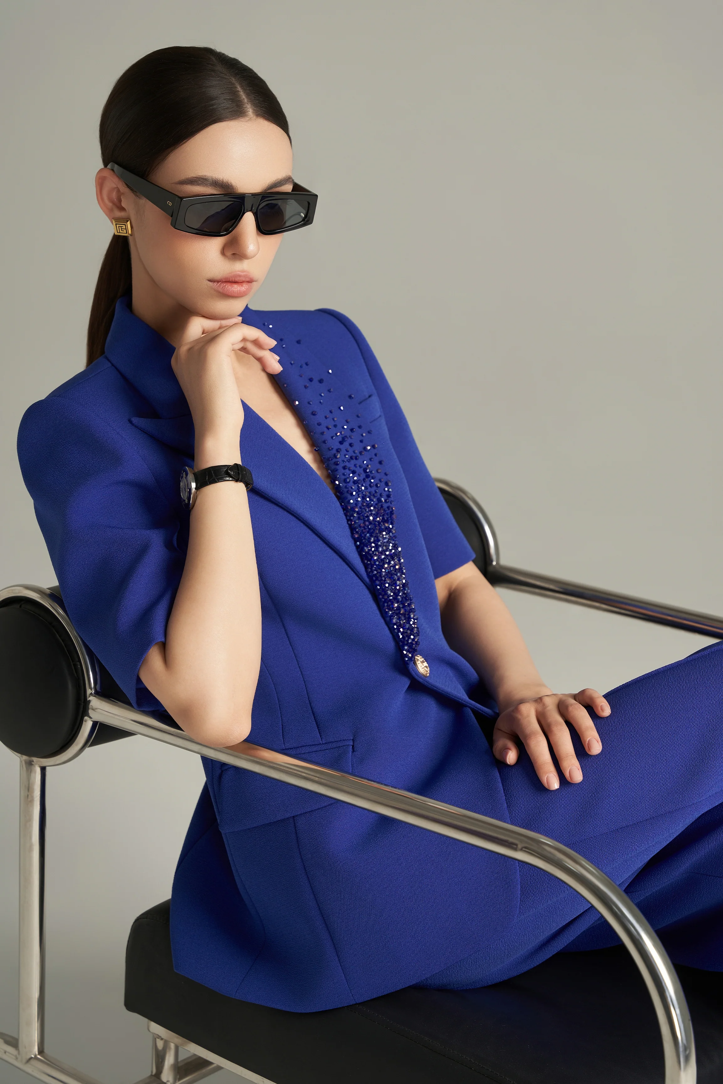 Hayley Straight Middle Sleeved Scuba Blazer