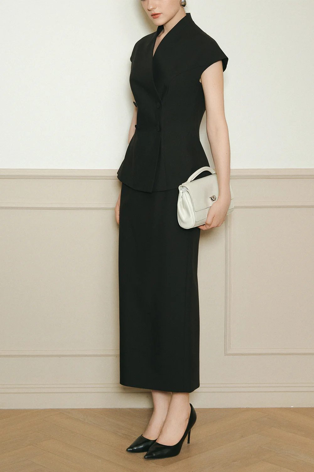 Sloane Peplum Wool Top