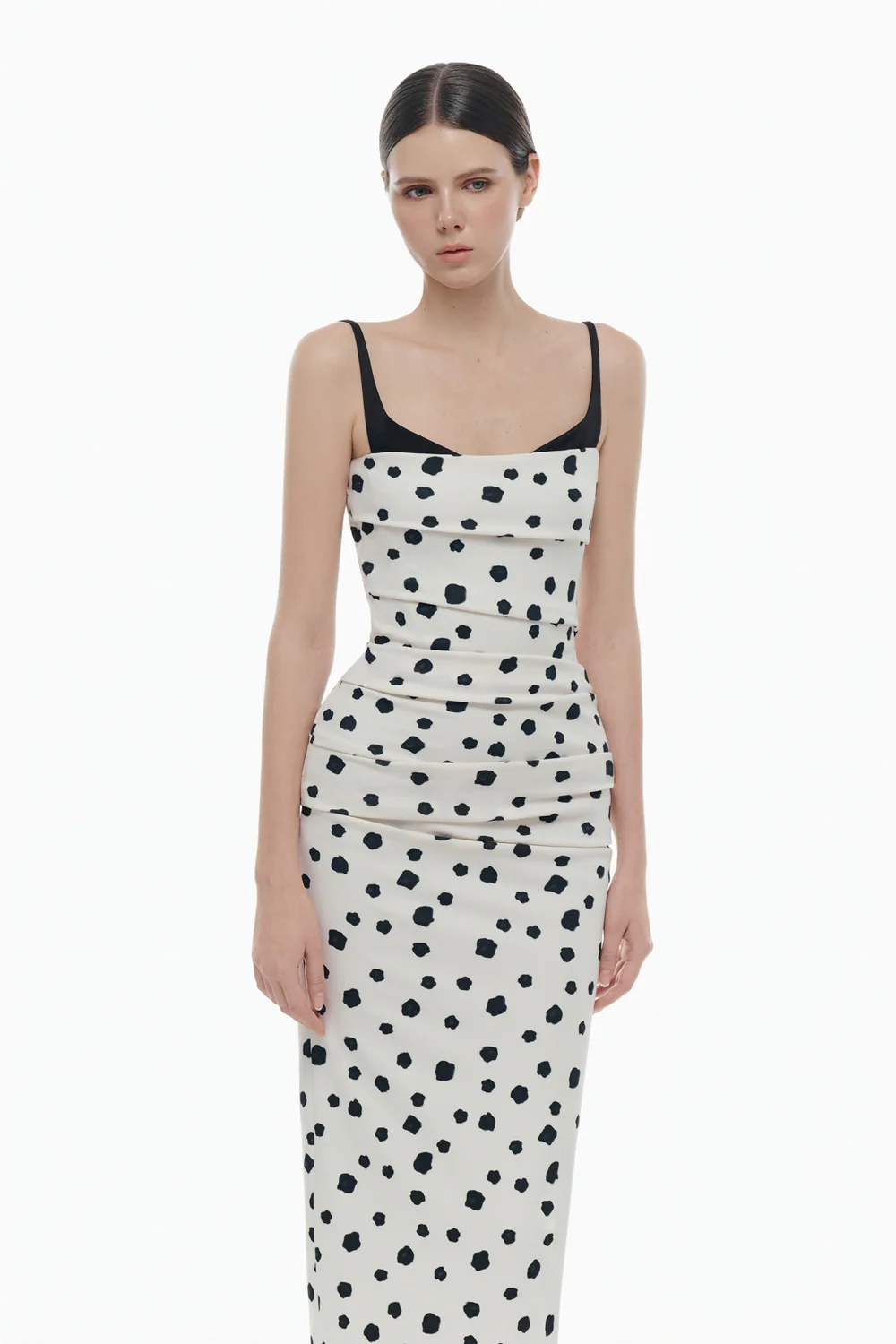 Ophelia Bodycon Draped Midi Dress