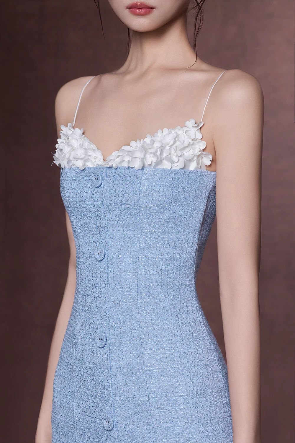 Hyatt Sweetheart Applique Midi Dress