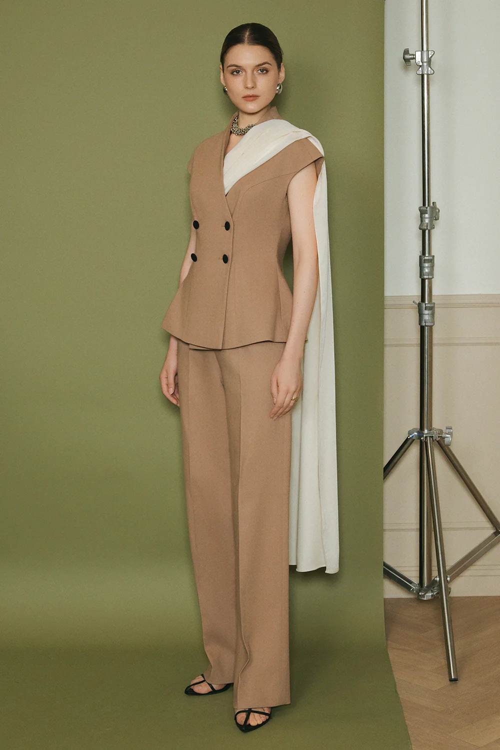 Luna Straight Wool Pants