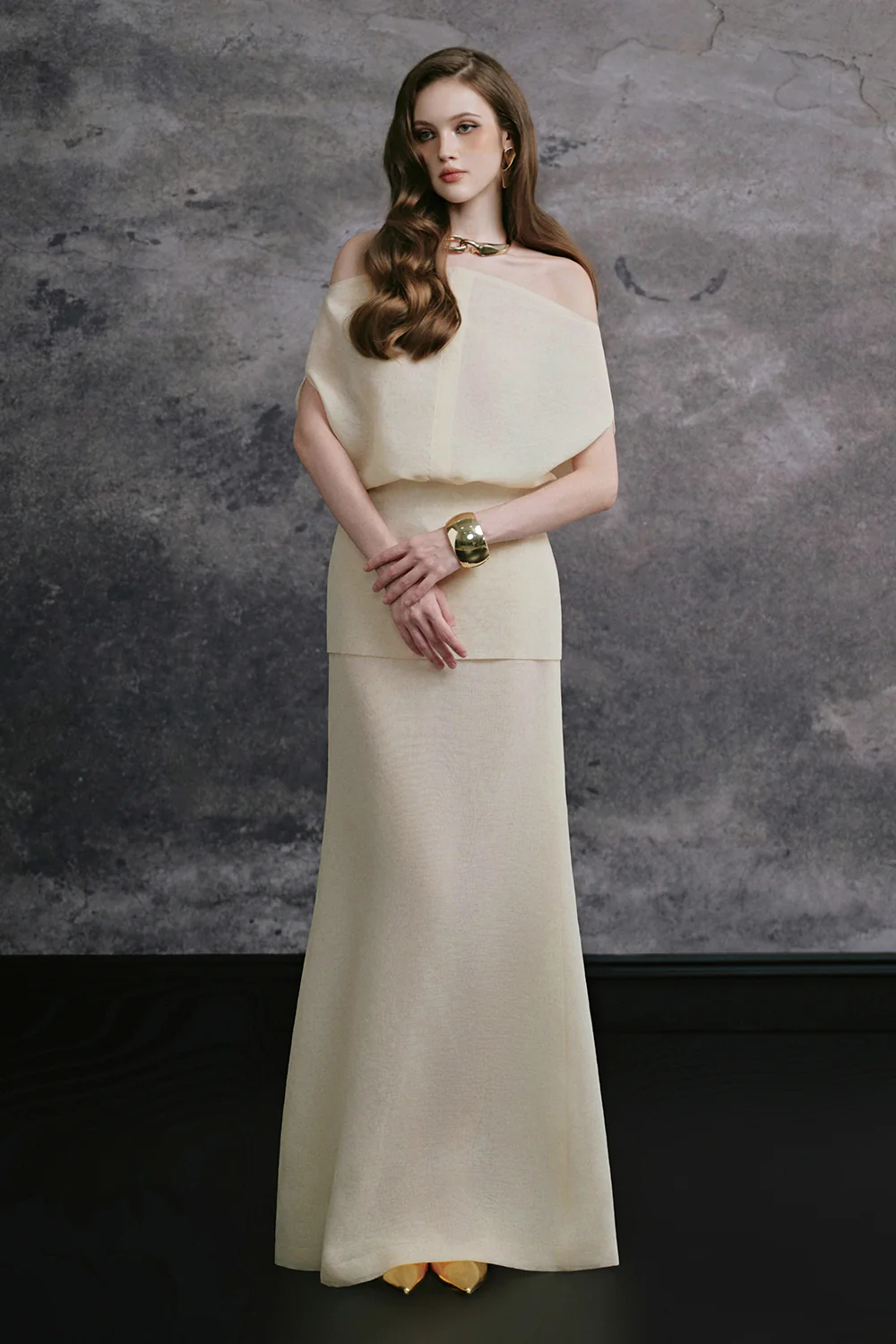 Caitlyn A-line Silk Linen Skirt