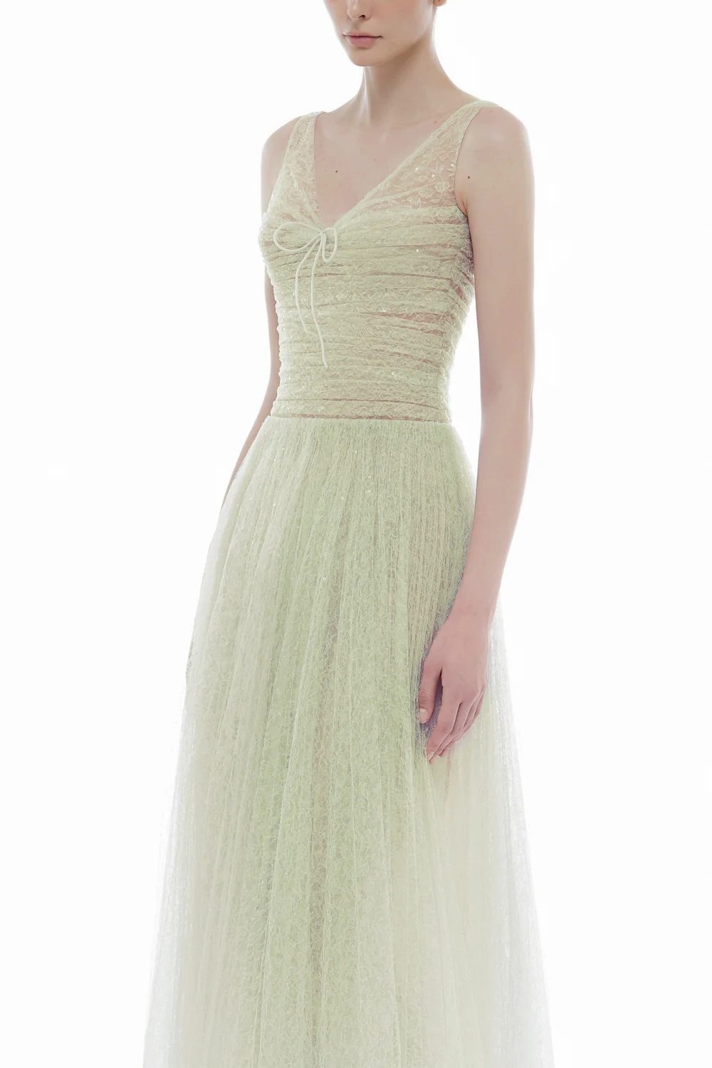 Vivienne V-Neck Sequin Midi Dress