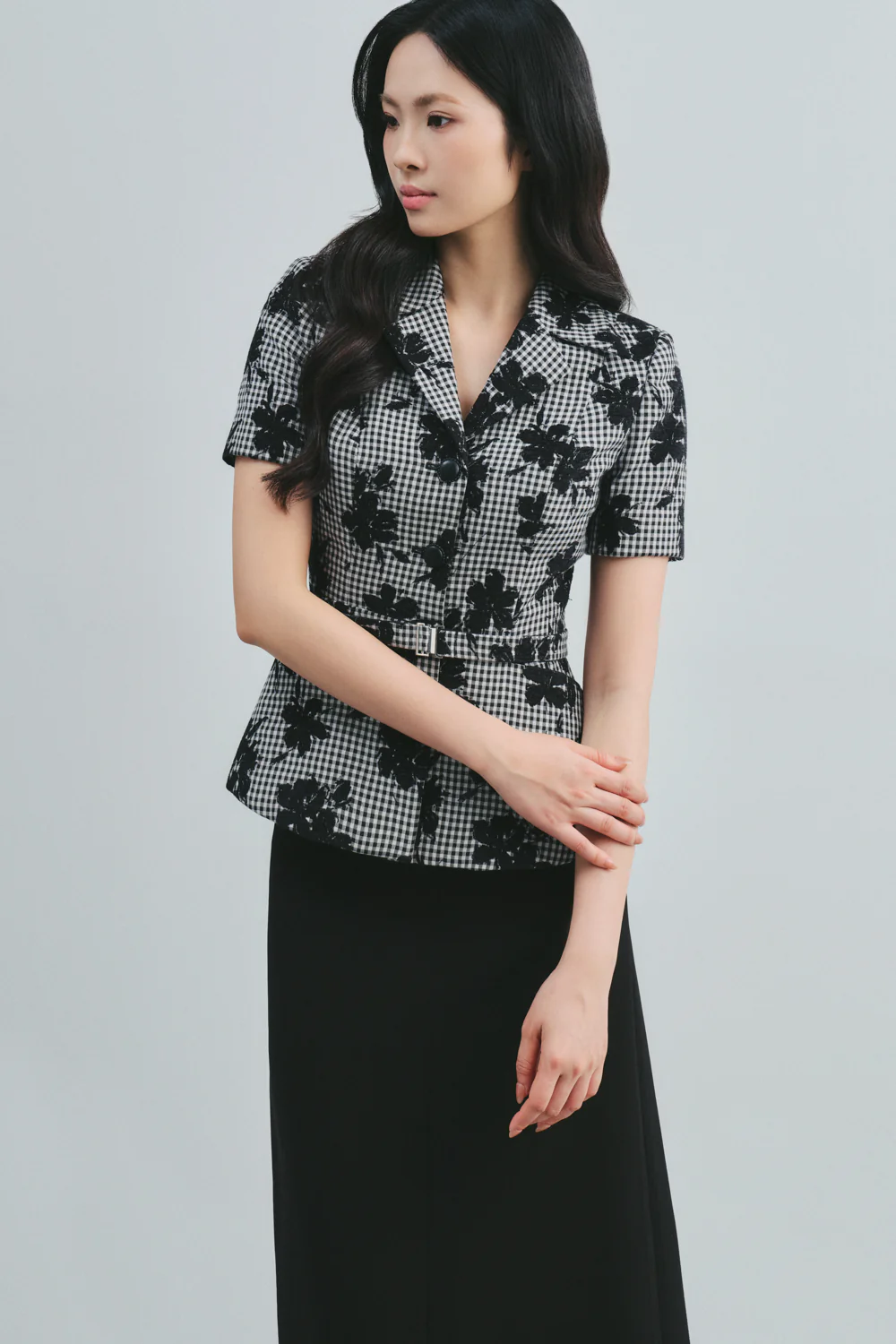 Calla A-line Basic Polycotton Midi Skirt