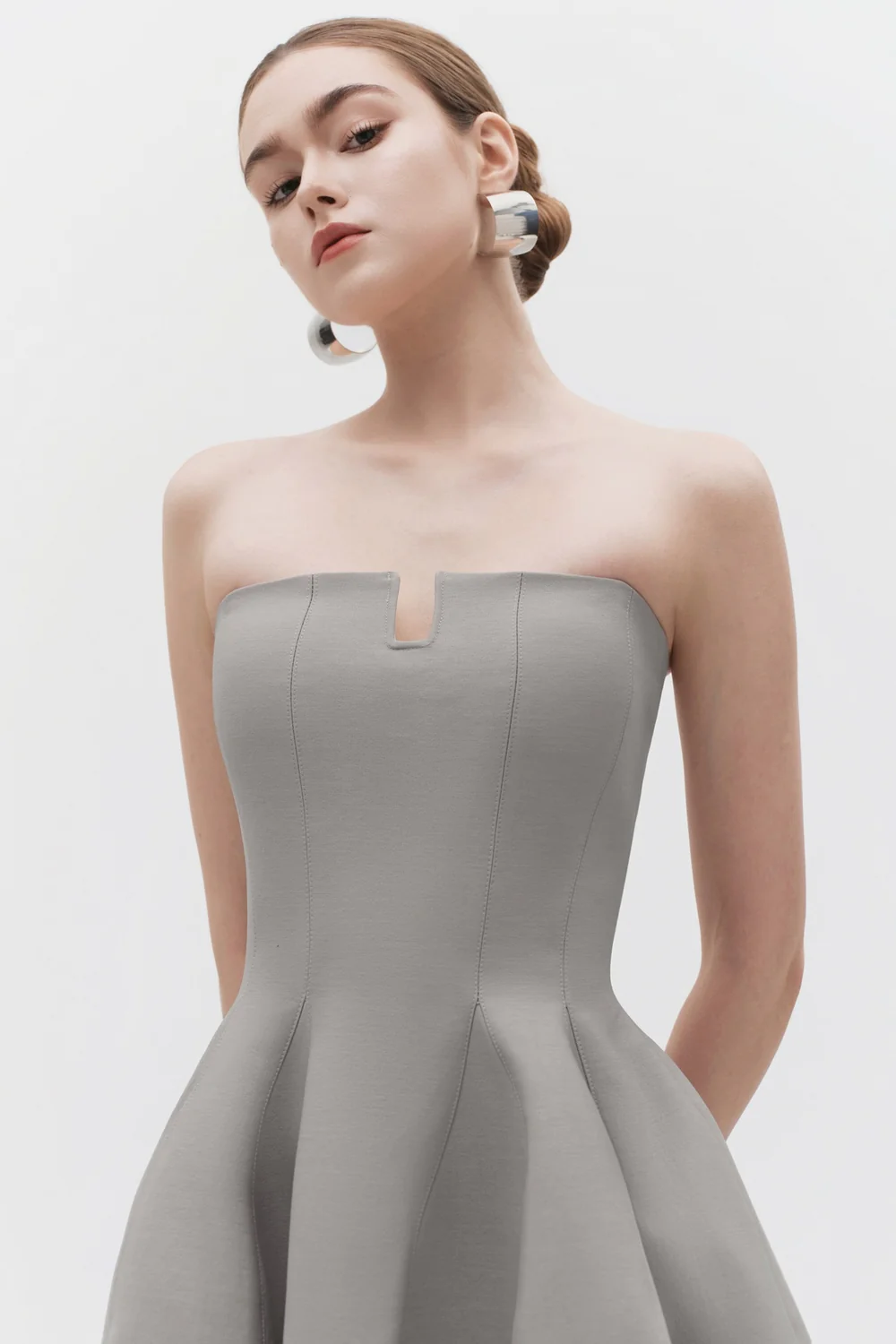 Astrid Cocoon Pleated Maxi Dress