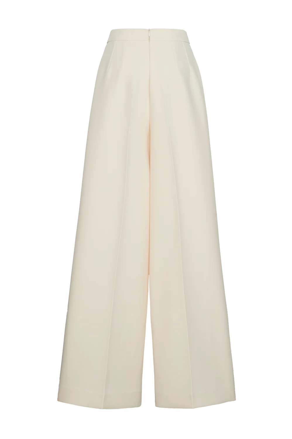 Veloria Straight Wide Leg Crepe Floor Length Pants