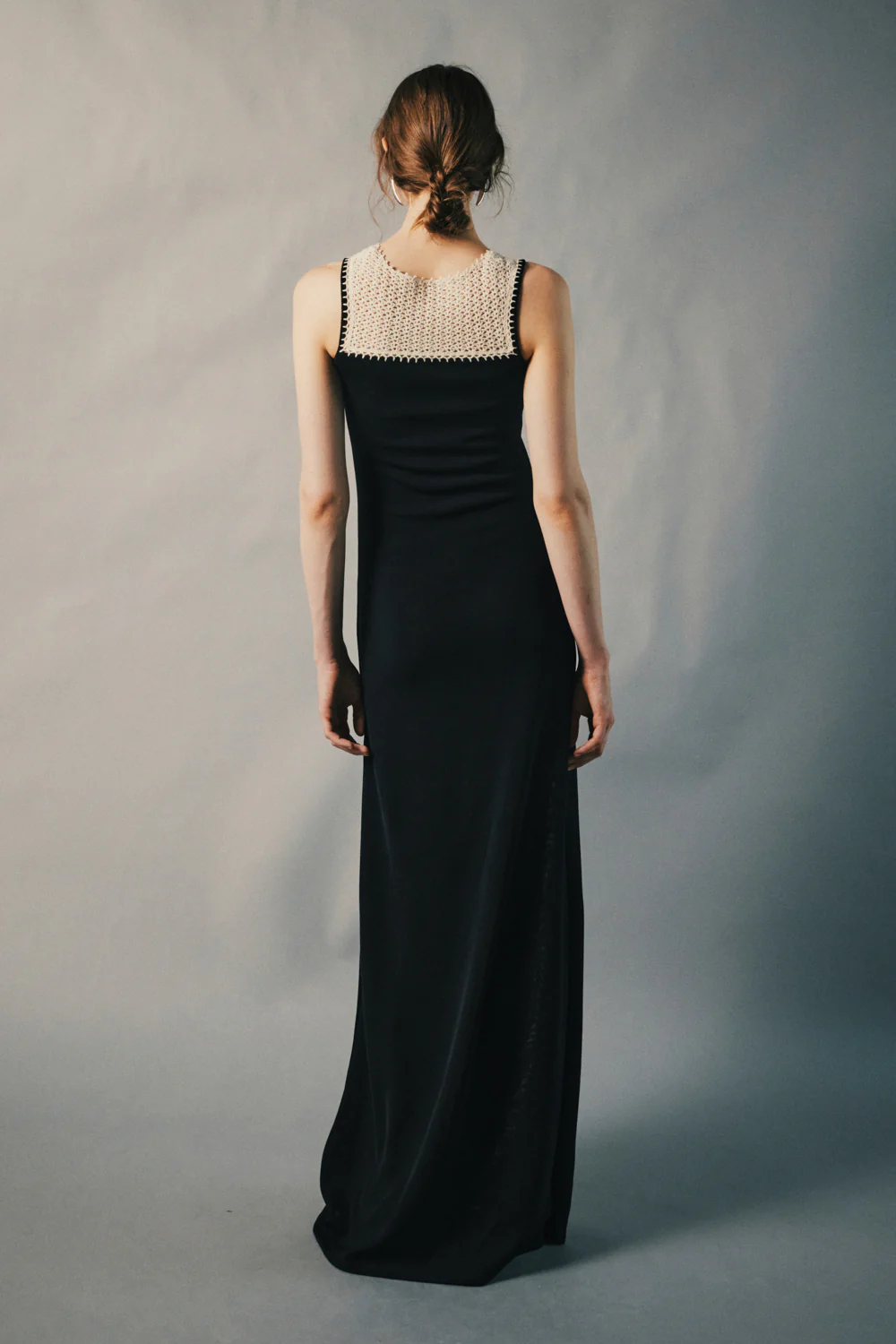 Isla Round Neck Crochet Maxi Dress