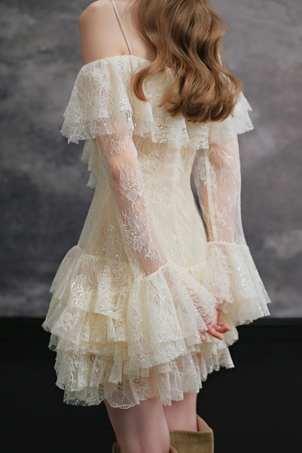 Minzy Off-Shoulder Ruffle Mini Dress