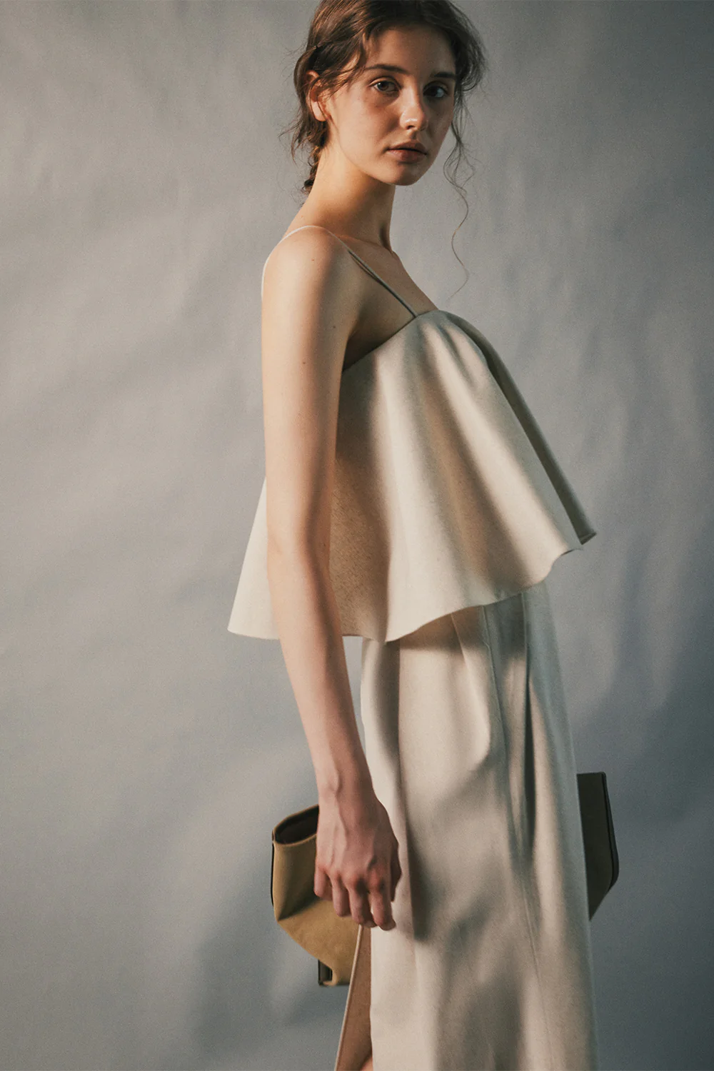 Formline Straight Pleated Skirt