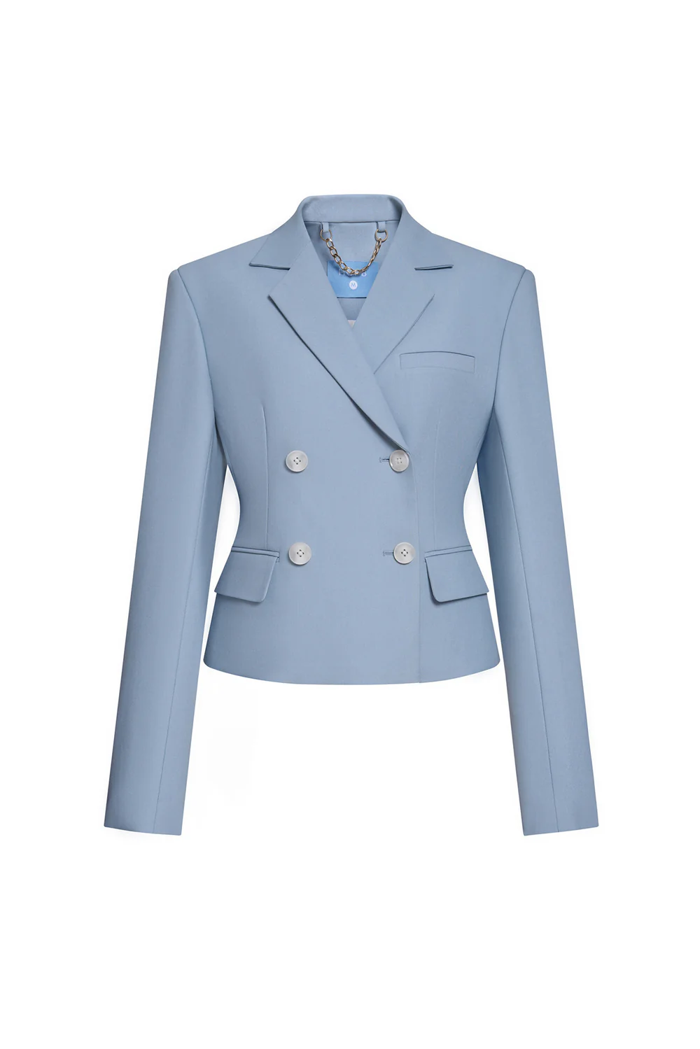 Joe Cropped Double Breasted Twill Jacket