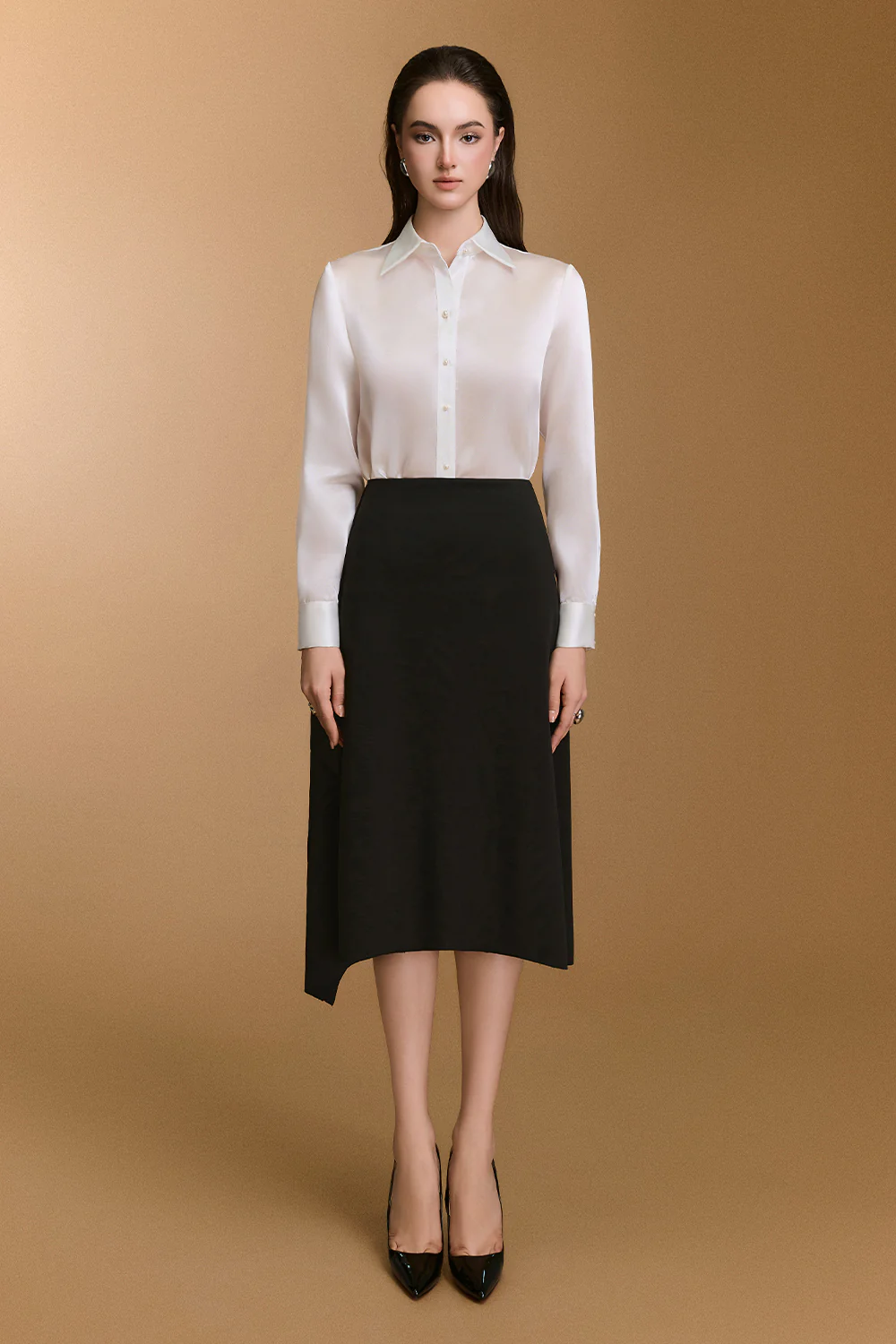 Scarlet Wrap Jersey Skirt