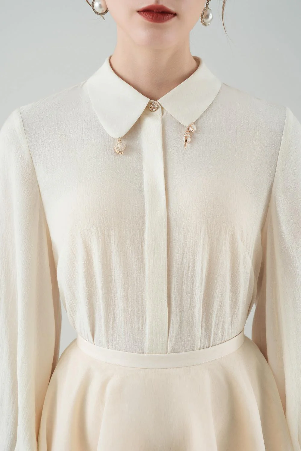 Riva Straight Collared Neck Rayon Shirt