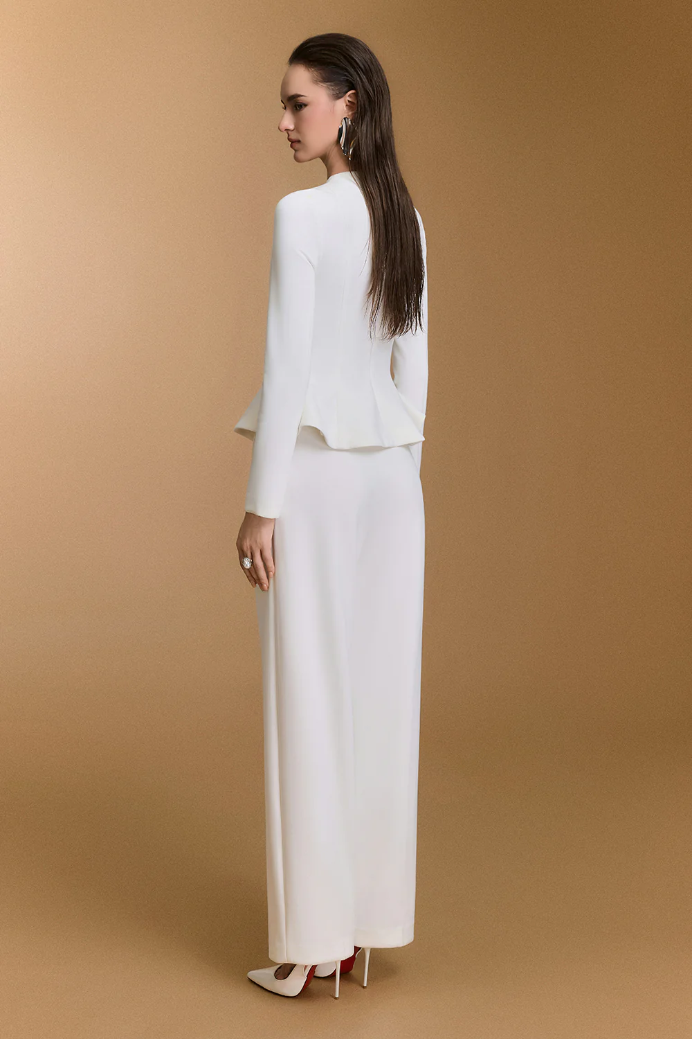 Thorn Peplum Polyester Top